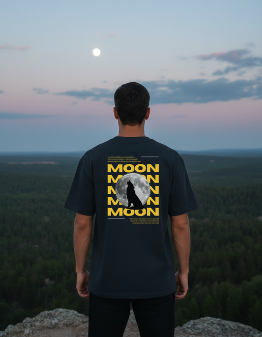 Moon Wolf - Premium Graphic Men T-Shirt